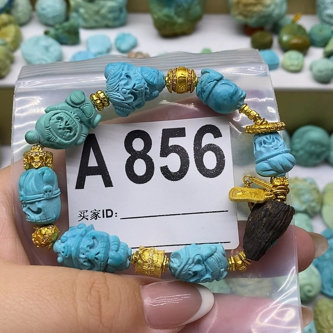 未镶嵌绿松石绿松石配饰定制