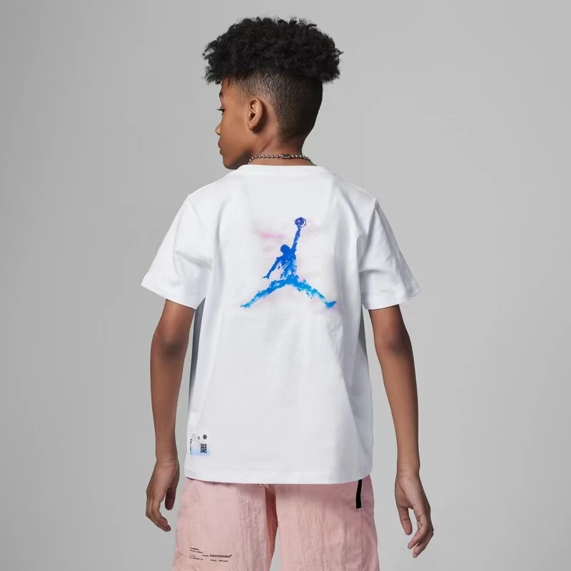 AIR JORDAN童装男童短袖T恤夏季新款儿童运动短袖C584