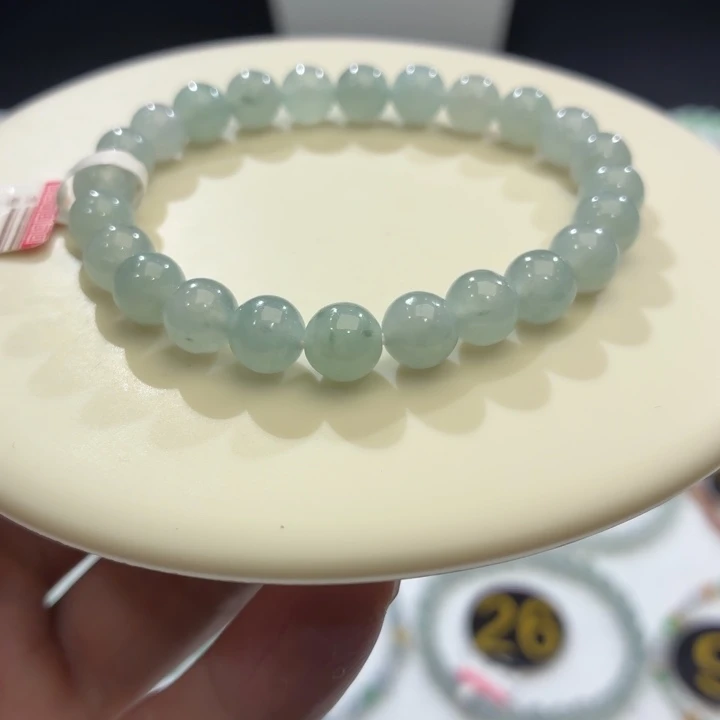 翡翠未镶嵌手链卡7.6