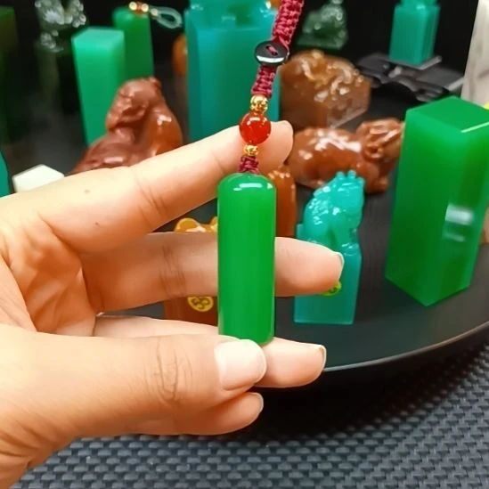 印石寿山石雅安新绿随行章