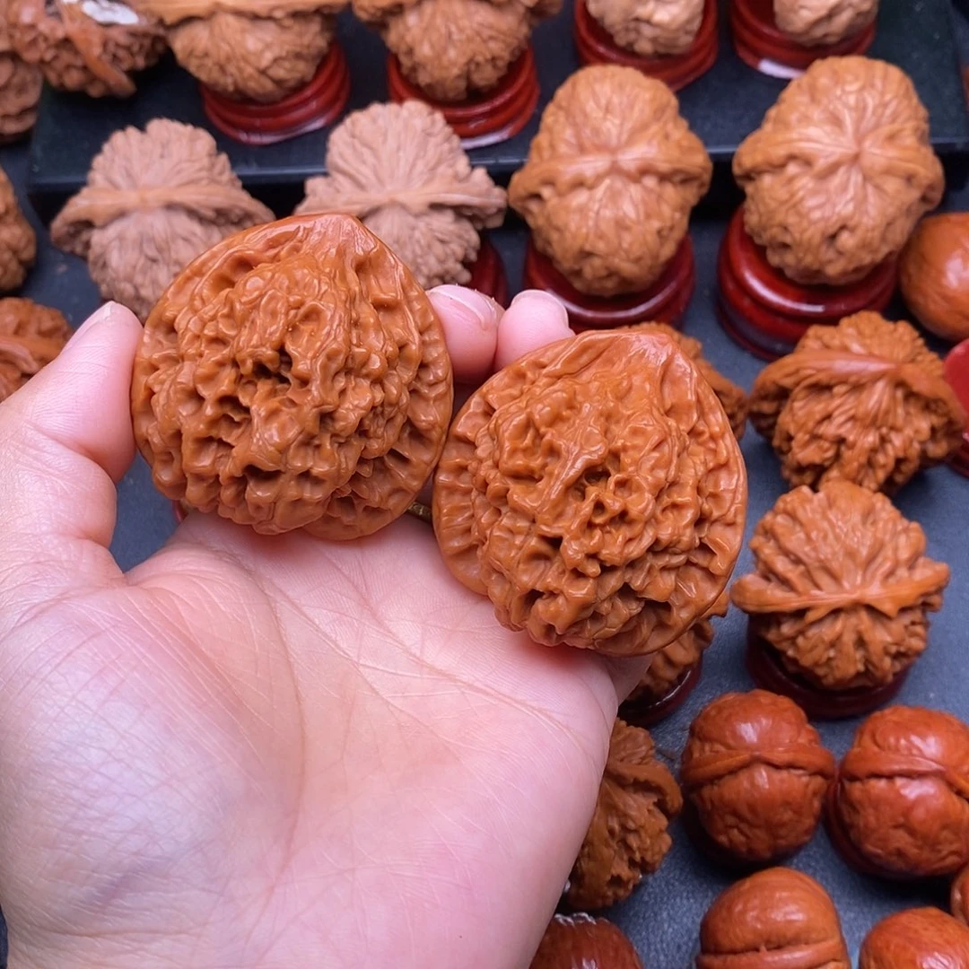 文玩核桃把件46官帽