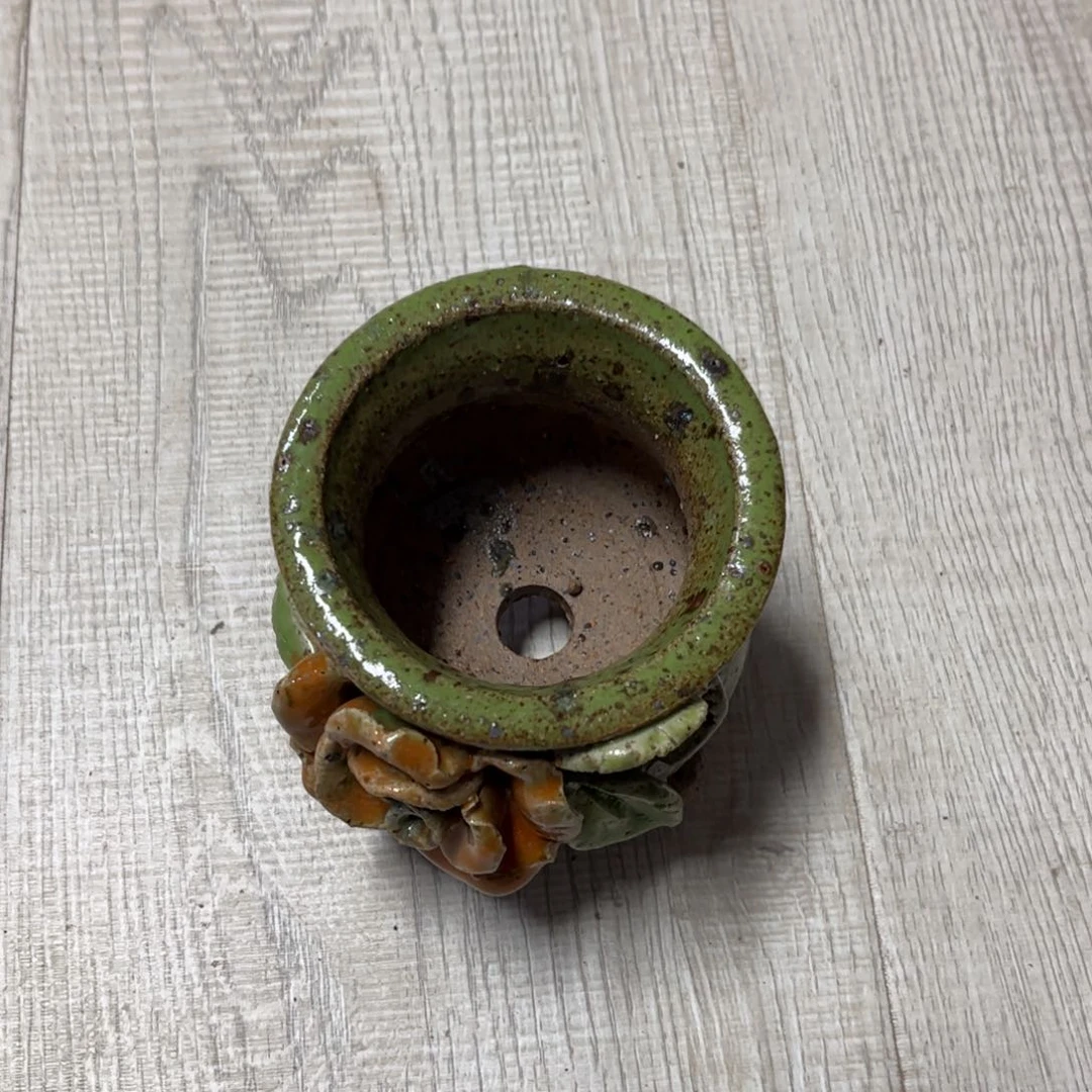 泥塑菠***葵古镇炻陶花盆