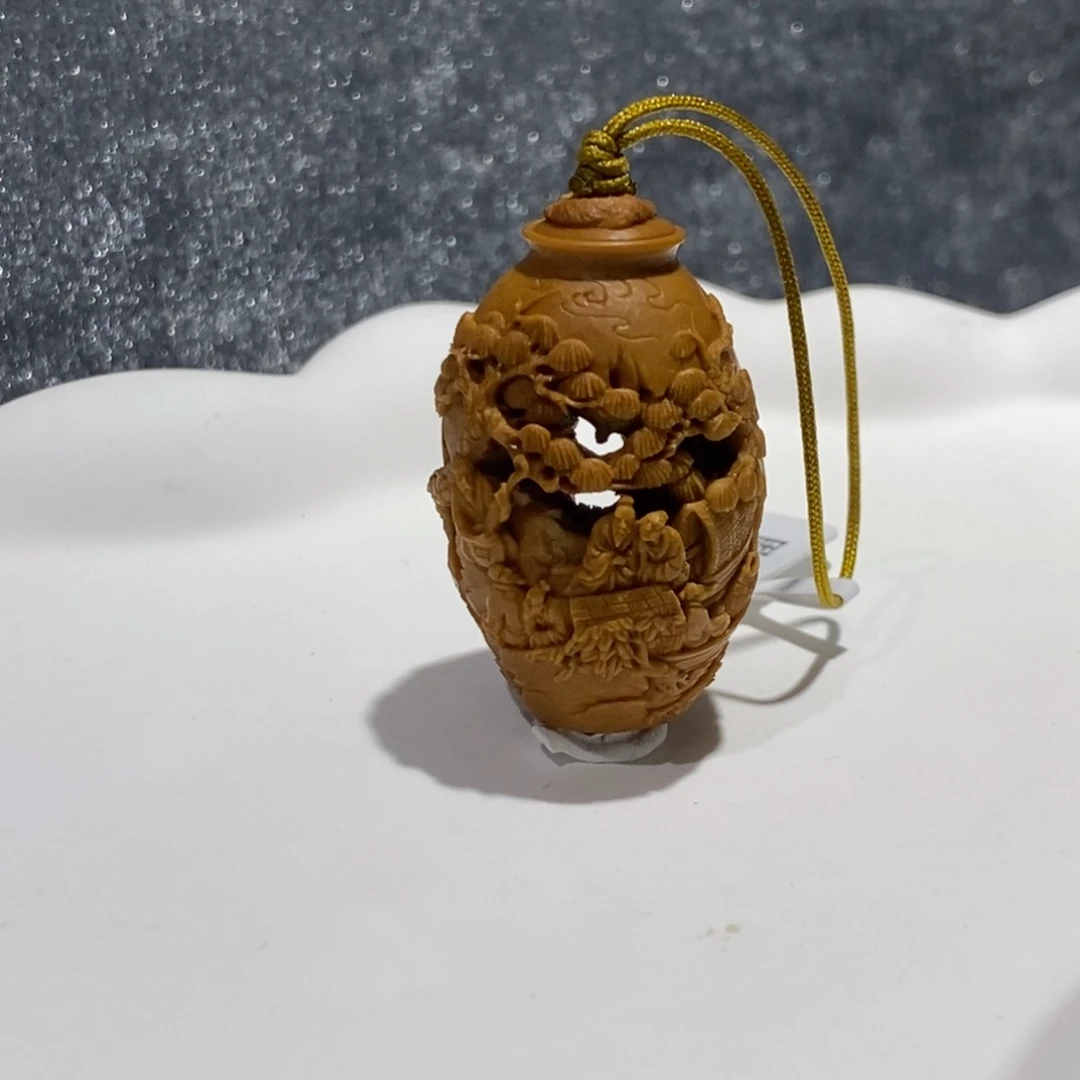 手串/手链橄榄核松阴渔乐图