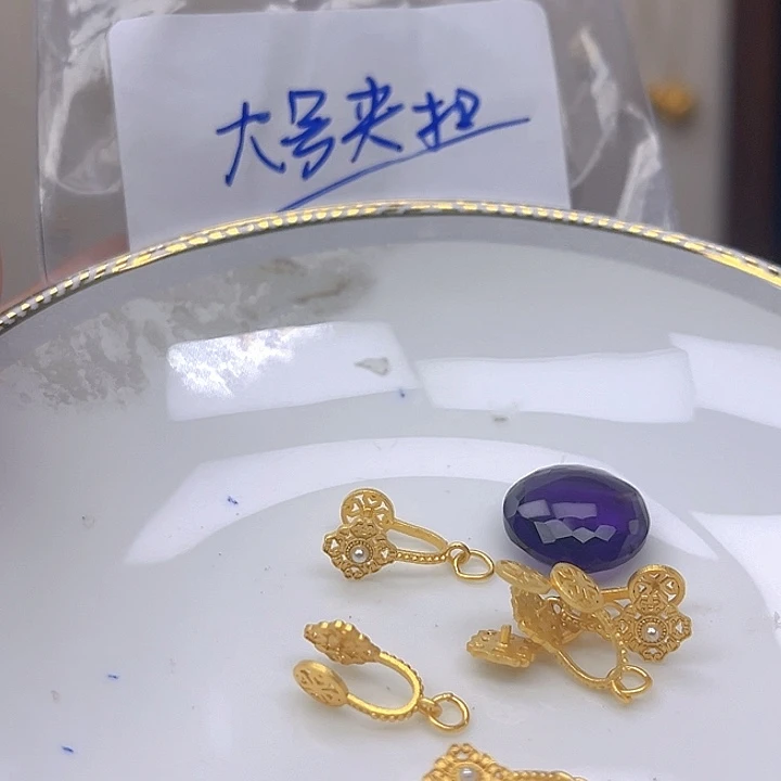 银S925镶嵌颈饰紫晶紫晶925镶嵌155