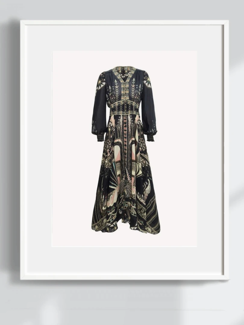 【2025款 色彩PARTY原创】桑蚕丝连衣裙Y25-0906-3