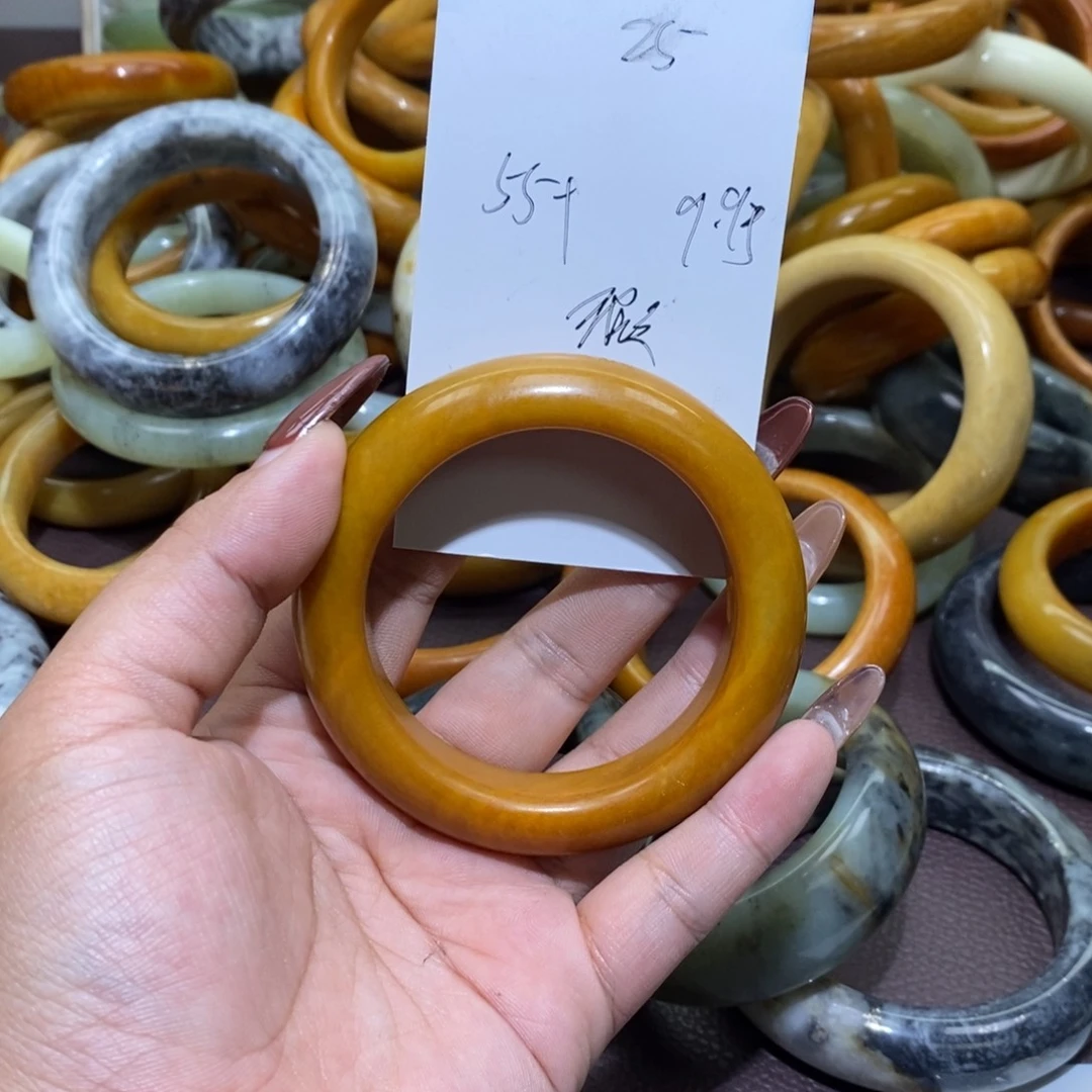 未镶嵌蛇纹石玉手镯