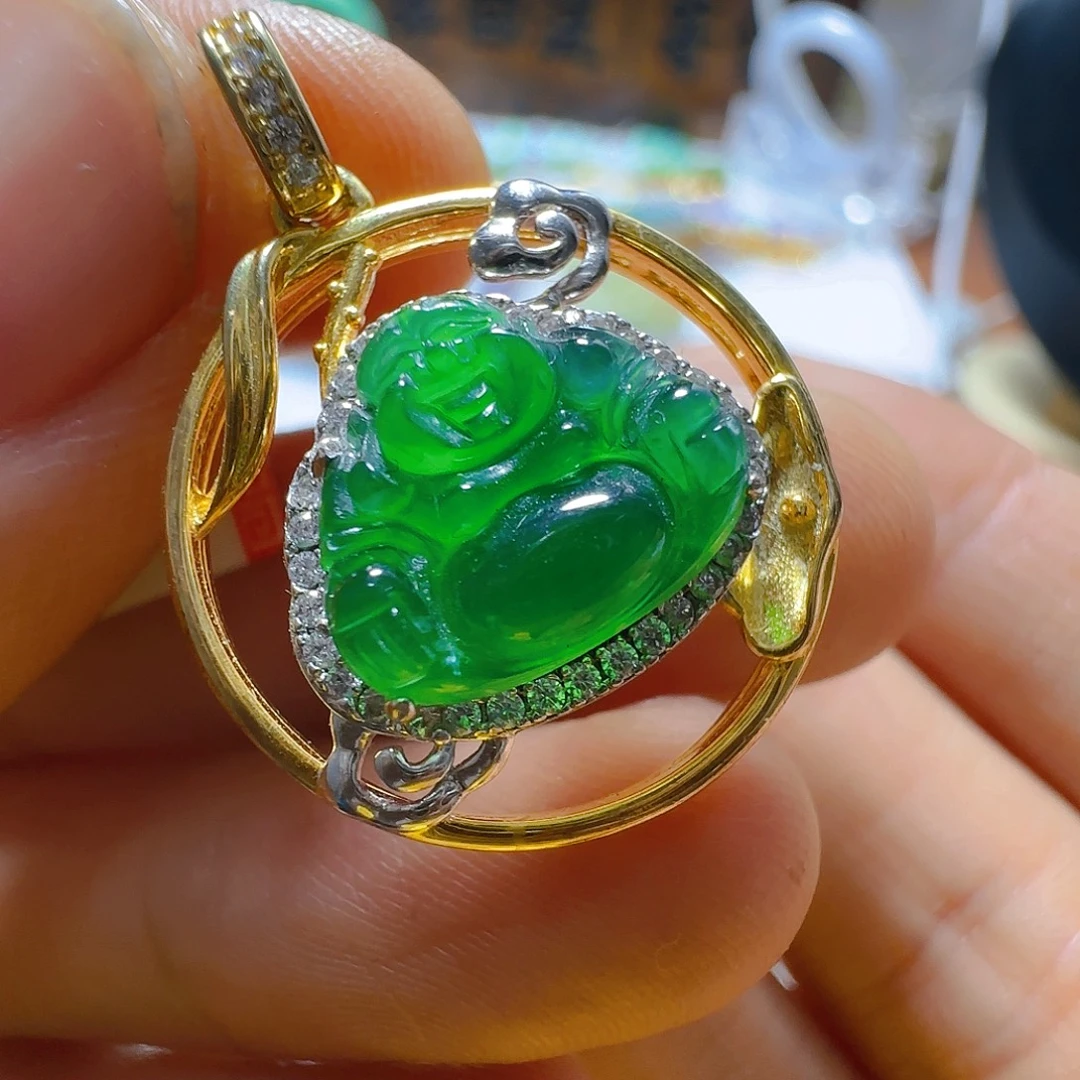 翡翠未镶嵌颈饰翡翠100