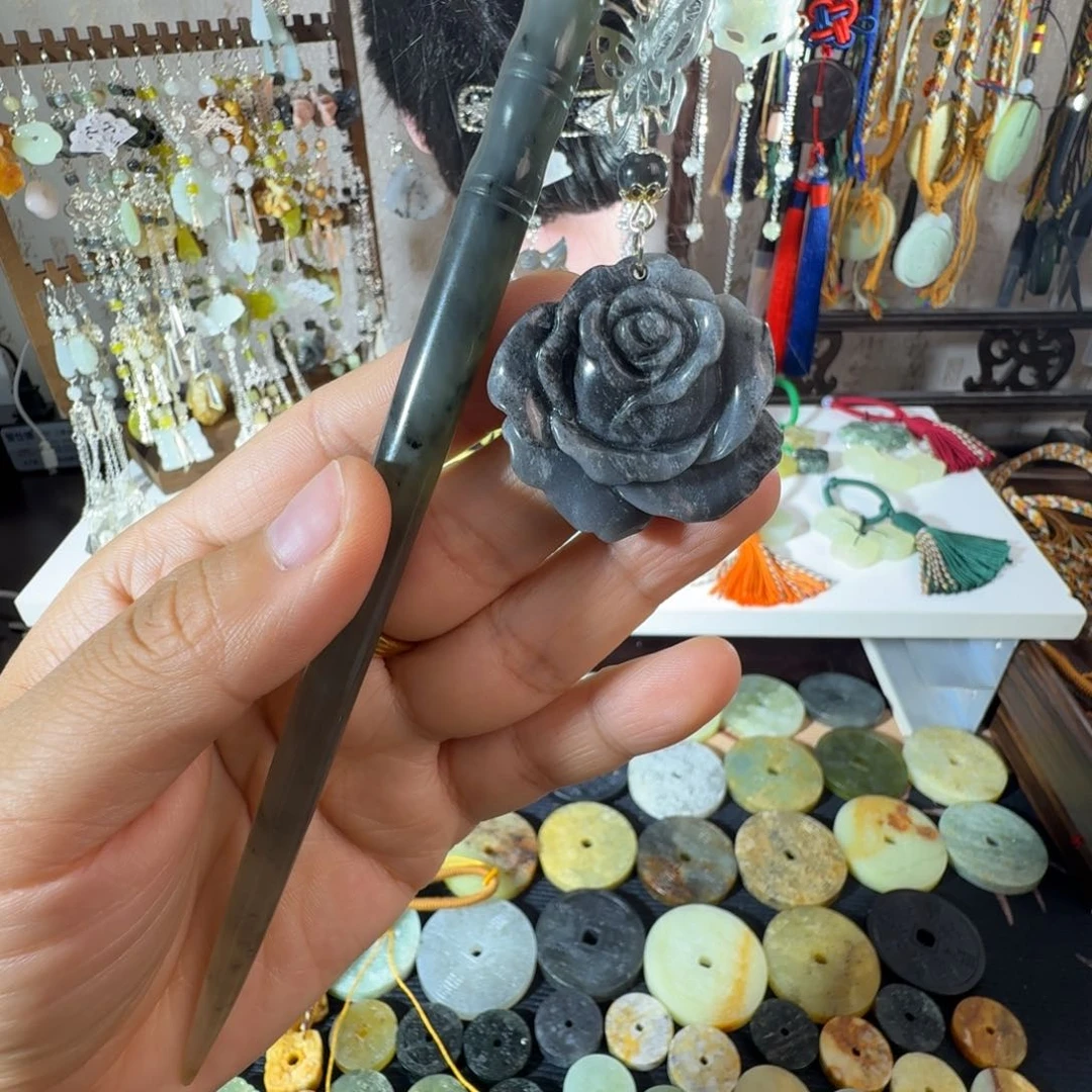 岫玉未镶嵌发簪福利款