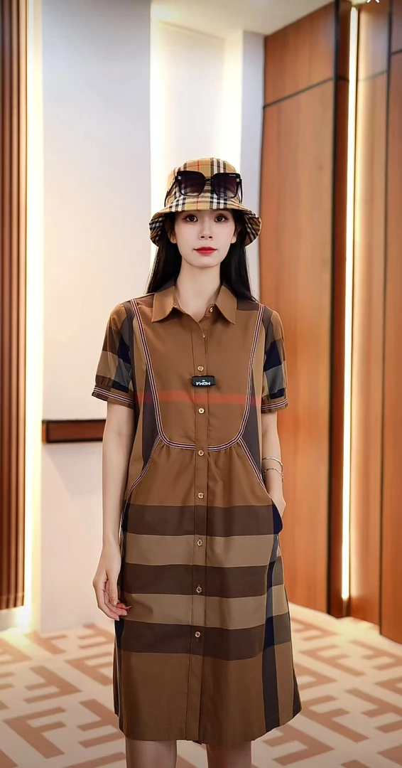 【米娅】2025夏季新款高端气质假两件连衣裙866865