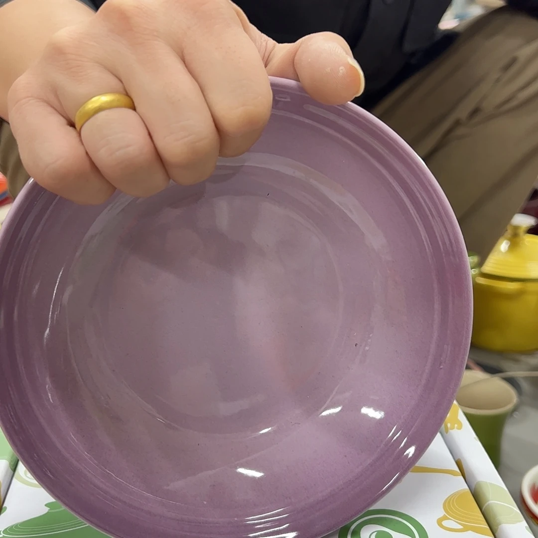 陶瓷紫罗兰燕麦碗