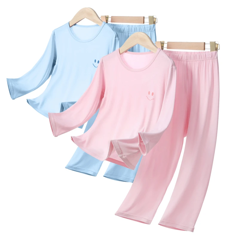 儿童A类春夏莫代尔长袖家居套装24224