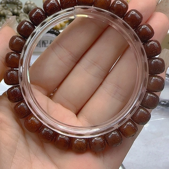 星月菩提手串129尽头粉冰星月菩提98桶单圈