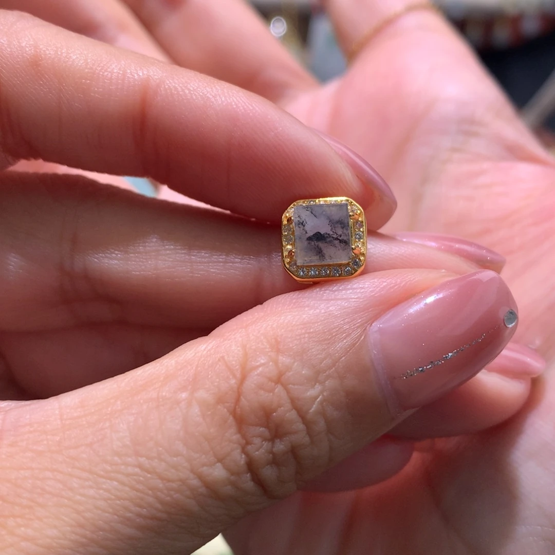 颈饰银S925镶嵌翡翠路路通