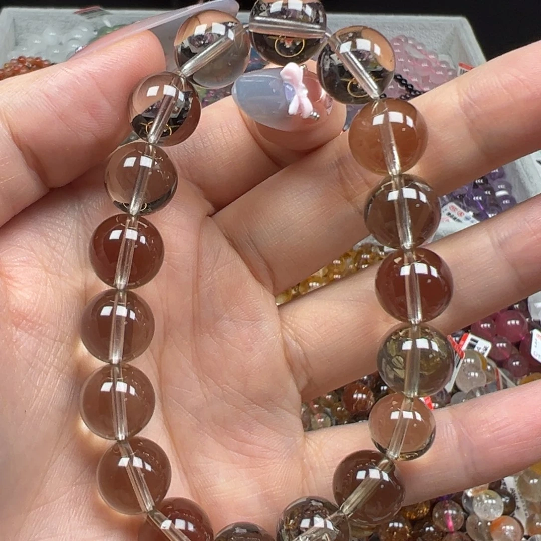 未镶嵌水晶手链卡11特a级净体茶水晶26