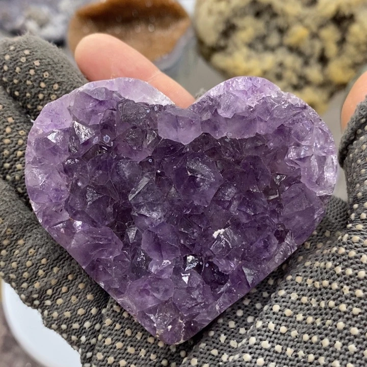 珠宝半成品紫晶未镶嵌