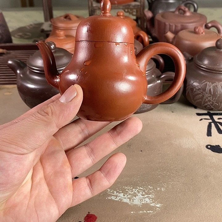 茶壶段泥紫砂微瑕