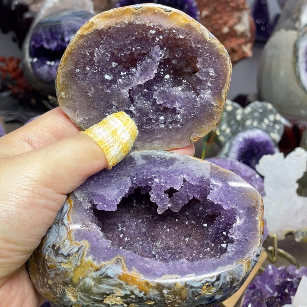 珠宝半成品紫晶未镶嵌