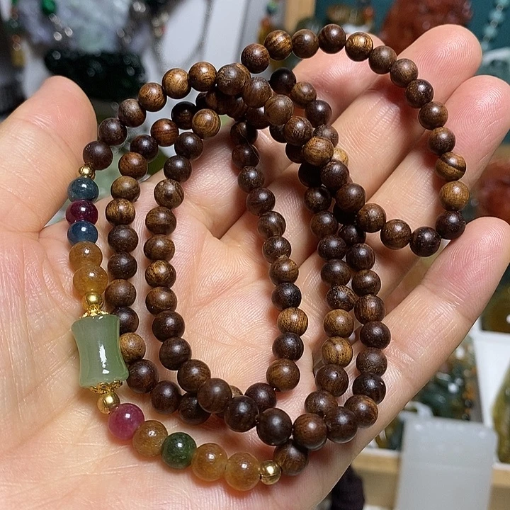 蛇纹石玉合金吊坠(赠链)