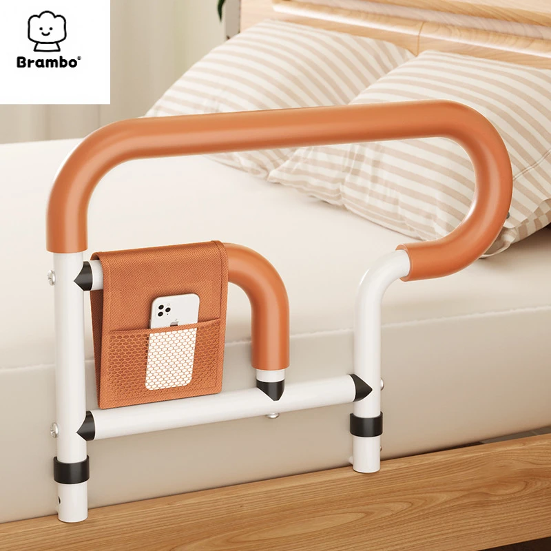 老人起身辅助器病人家用防摔床边扶手栏杆加宽安全可升降护栏
