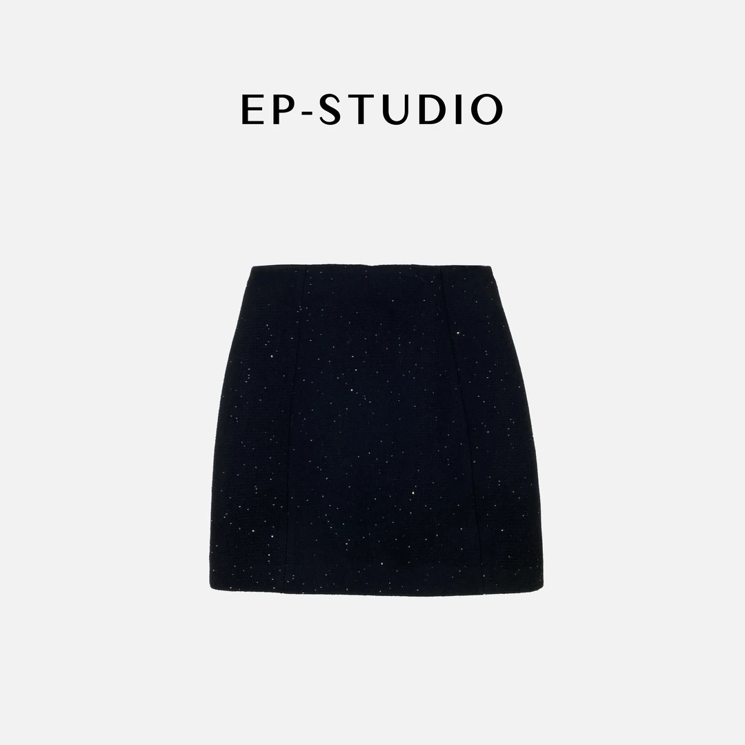 【摘星】软糯亲肤肌理感细闪元素A字半裙3087