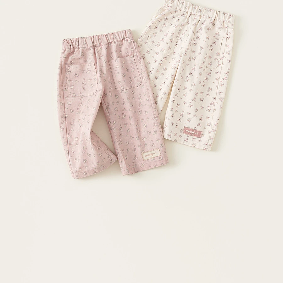 宝宝 小童 外穿 打底裤 夏装 休闲裤 七分裤 中裤 夏季薄款童装20