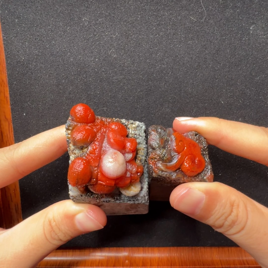 南红玛瑙配饰未镶嵌半*闲