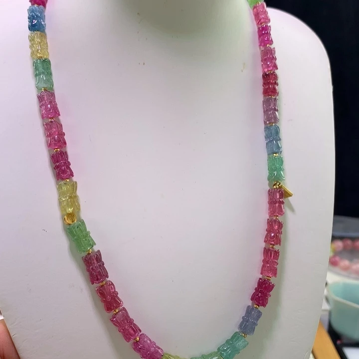 双色碧玺手链未镶嵌