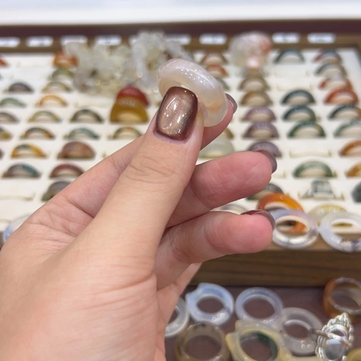 玛瑙/玉髓合金戒指135港14