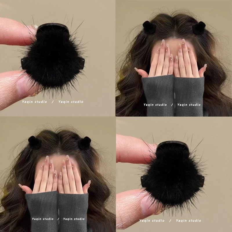 精灵耳侧~秋冬可爱小抓夹！高级感小号刘海夹公主头夹子女