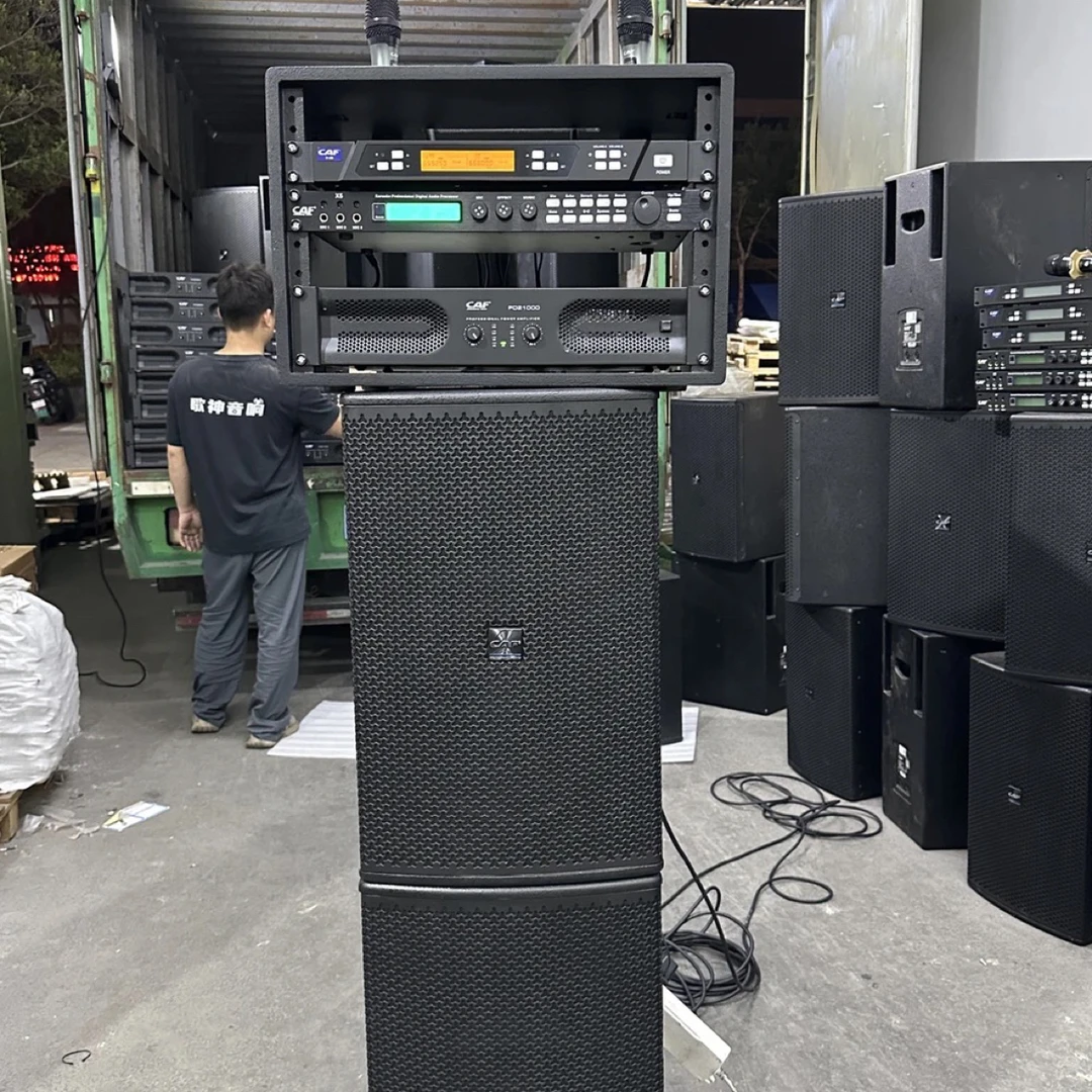 9新  9新 CAF卡福高端音响套装六件套（音响，功放，效果器，话筒）