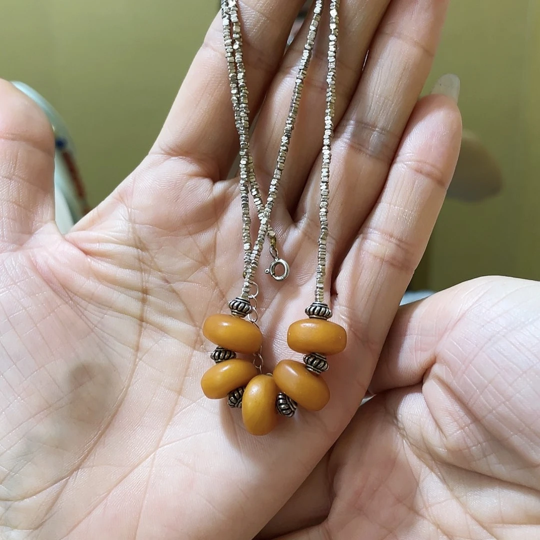 【闪购商品】琥珀银S925镶嵌珠宝奇石