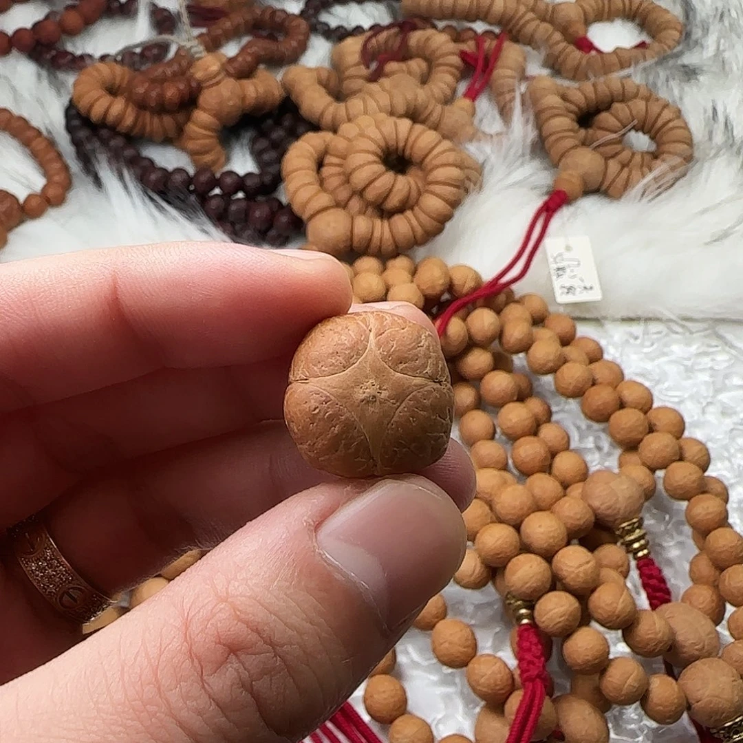 凤眼菩提把件尼泊尔麒麟眼单颗
