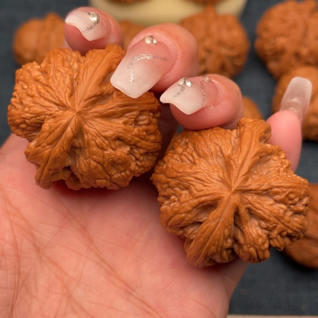 苦***投把件文玩核桃40全品球筋。