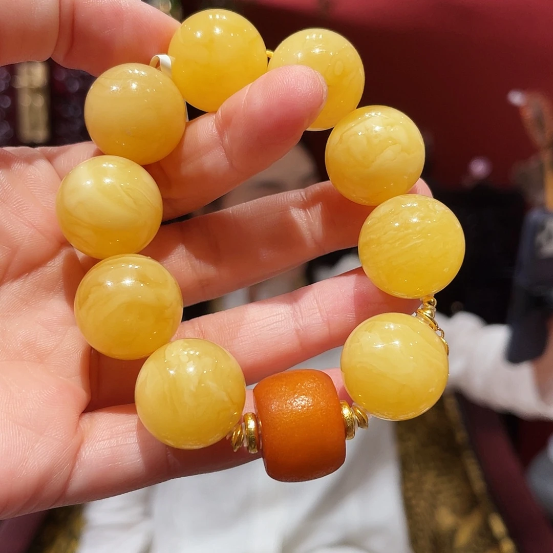 蜜蜡未镶嵌手链蜜蜡