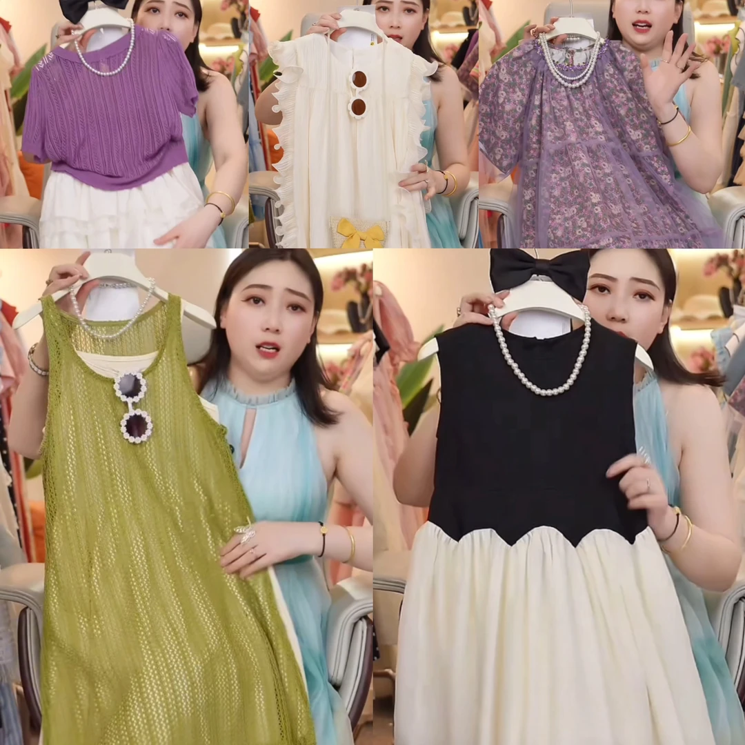 (KDT-4.)25年夏季新款中大童时尚日常女童亲子款连衣裙套装