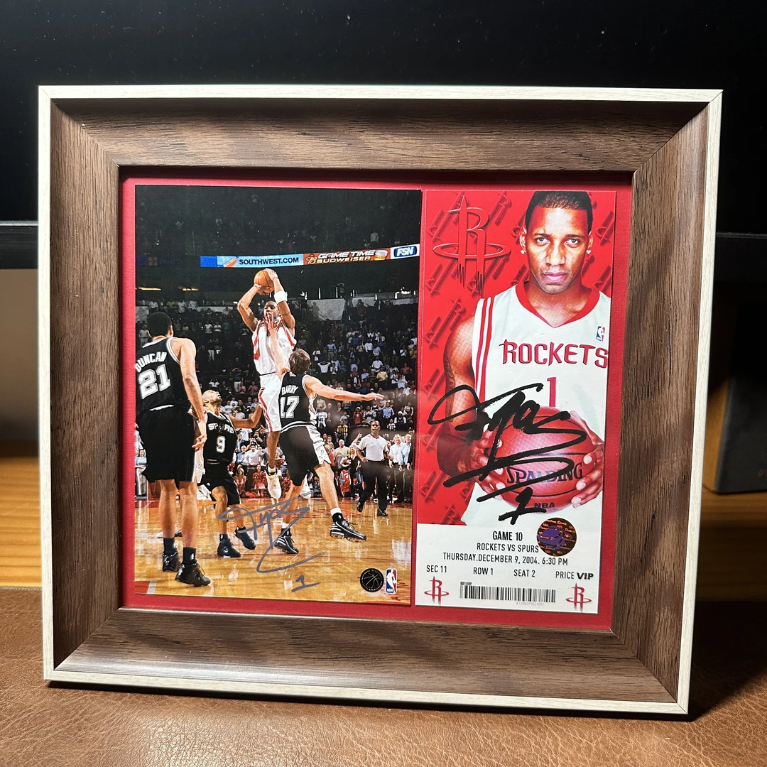 麦迪火箭麦迪时刻纪念球票男友节日2025绝杀礼物生日礼物相框球衣