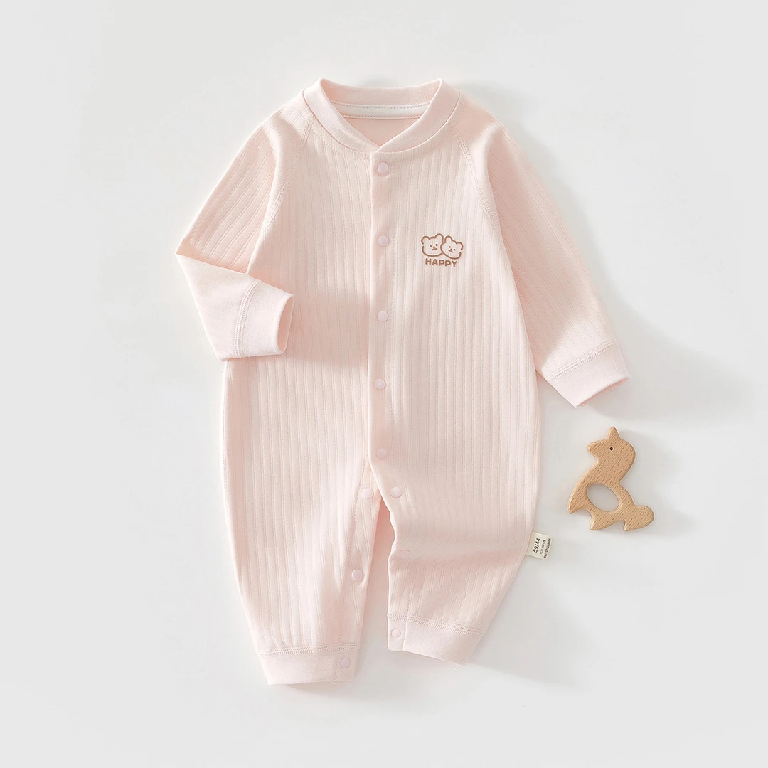 婴儿连体衣春秋冬款纯棉初冬四季打底内搭新生幼儿爬服宝宝哈衣服