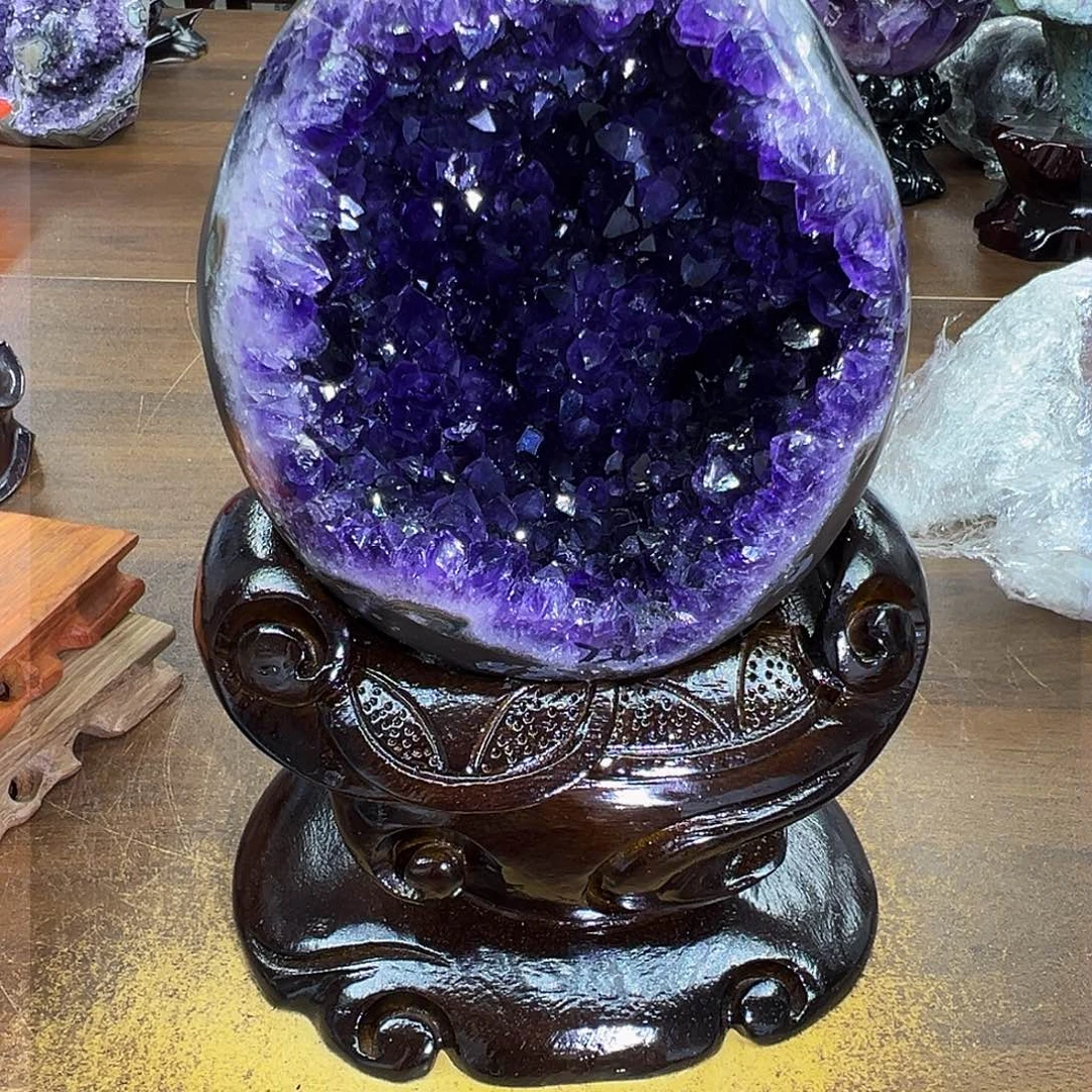紫晶摆件未镶嵌晶体
