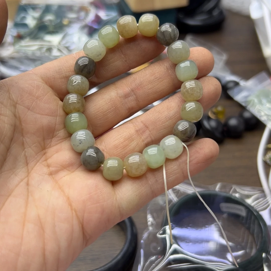 和田玉未镶嵌手链948