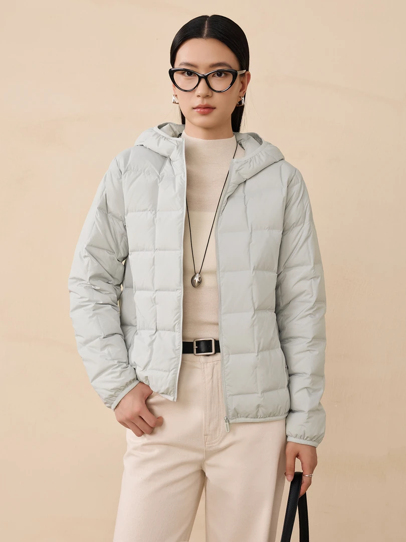 玛氏嘉敏 秋冬新品 连帽休闲显瘦羽绒服 羽绒外套 652210