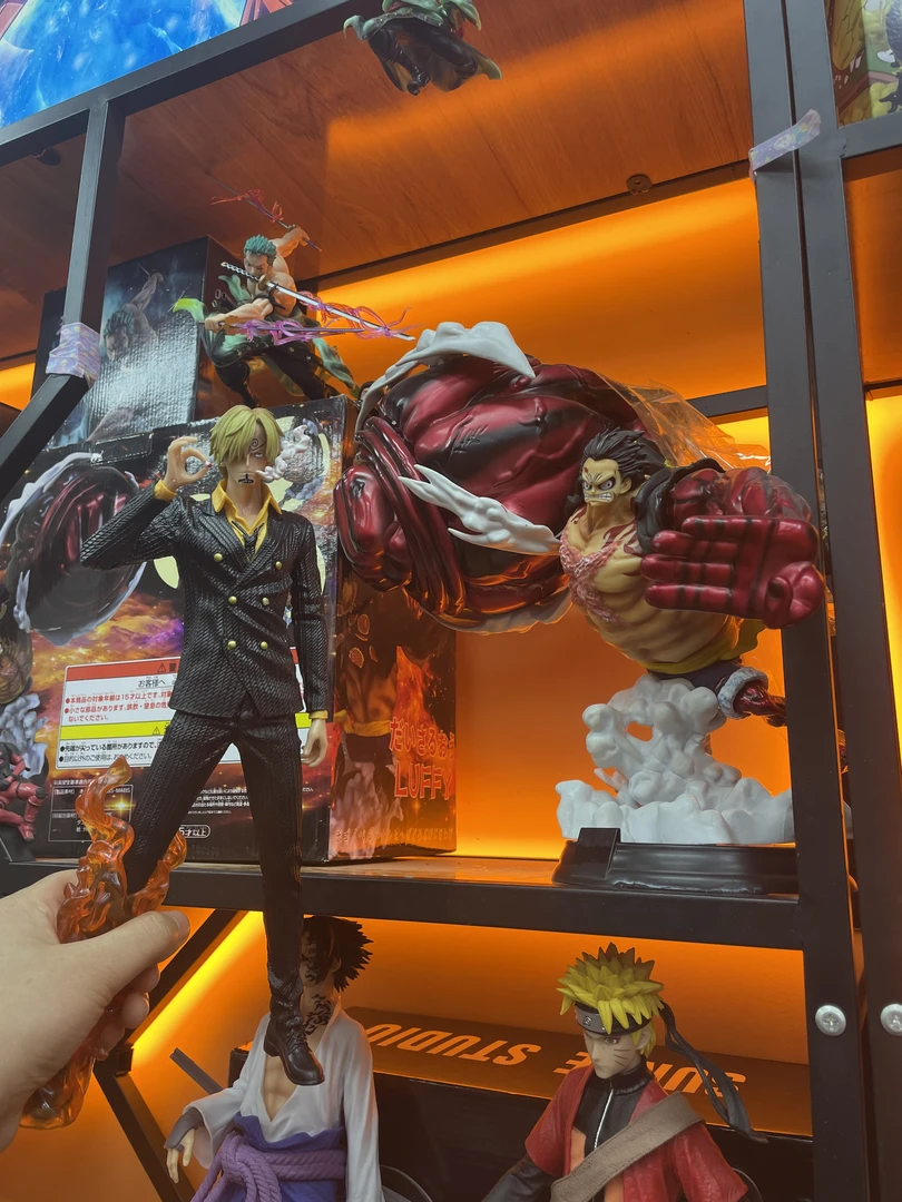 （现货）三个海贼王 高约30cm  幻影路飞+山治+三千世界索隆 手办