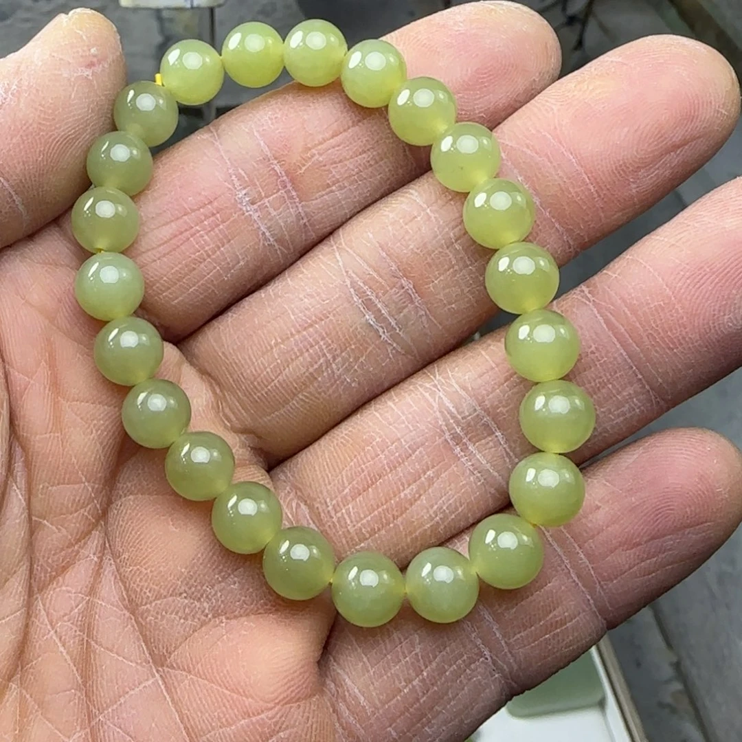 和田玉未镶嵌颈饰黄口