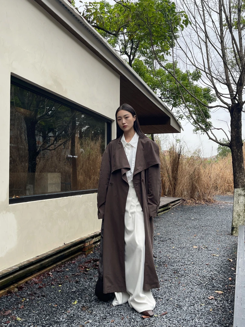 【孤品NO退NO换洗】想好再下单 否则拉黑 ！摩登优雅气质风衣  6C190
