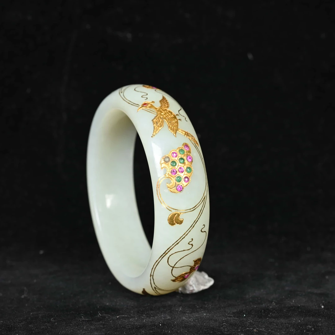 清代错金嵌宝石手镯/WCF.802030/集萃斋