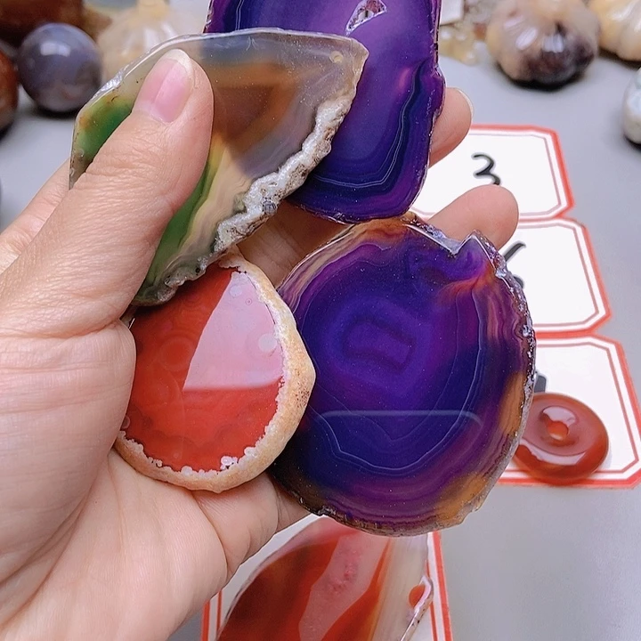 【闪购商品】未镶嵌玛瑙/玉髓珠宝半成品静**深
