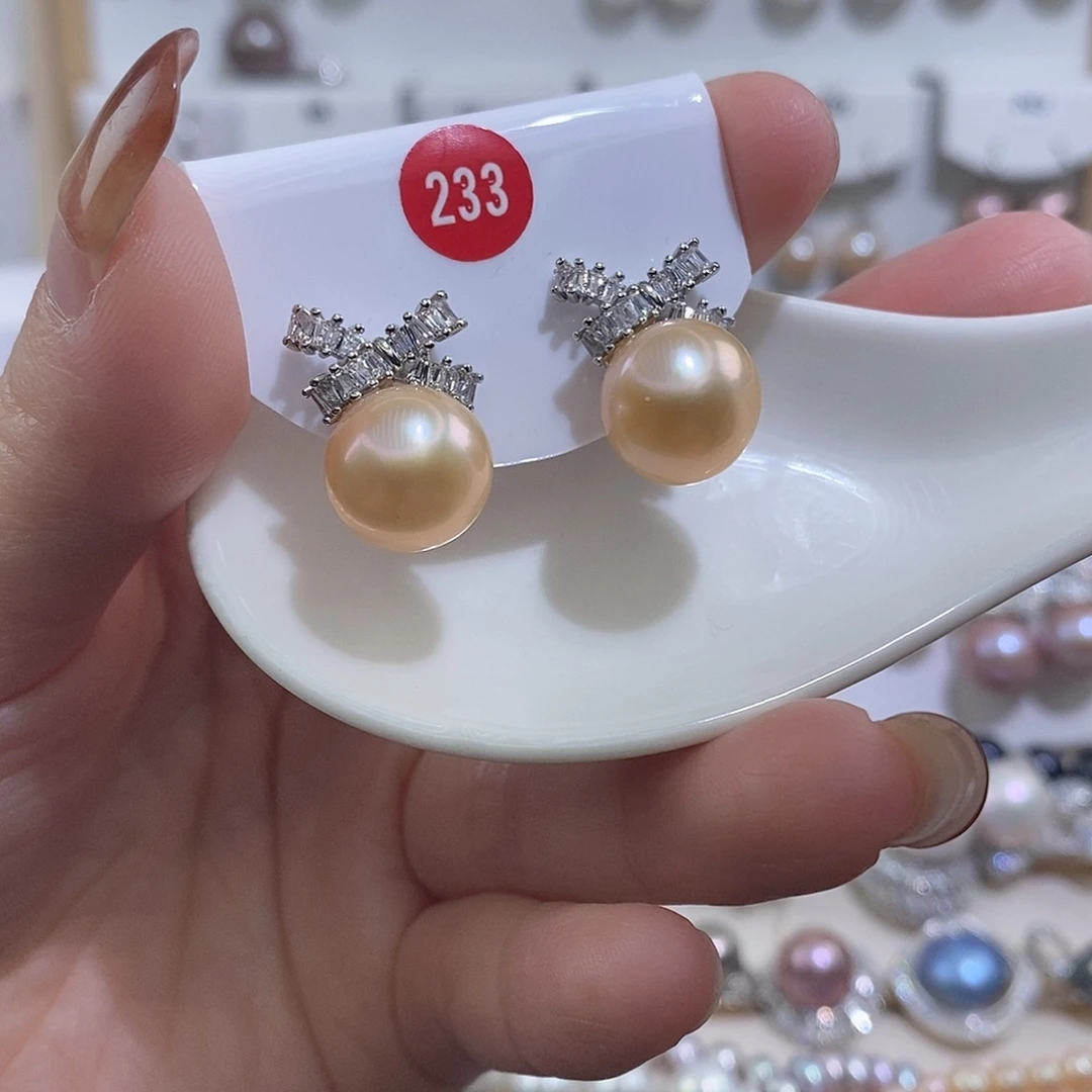 淡水珍珠耳饰未镶嵌w12