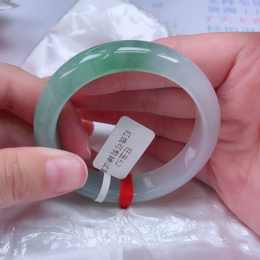 【闪购商品】未镶嵌手镯翡翠棉*糖52 53