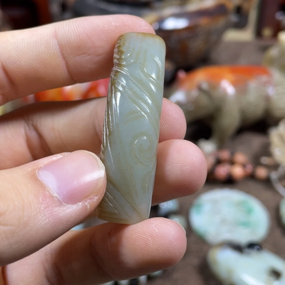 和田玉未镶嵌吊坠(不含链)