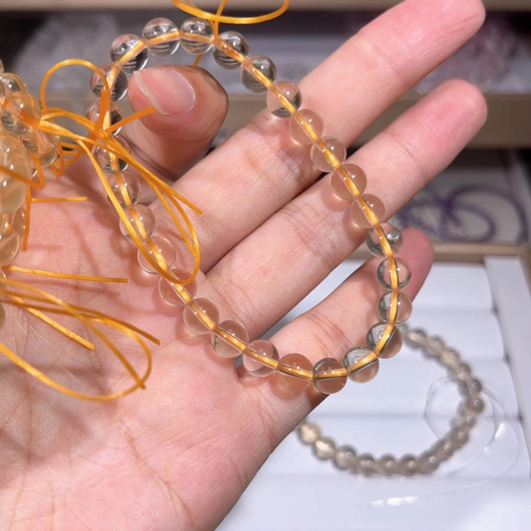 水晶手链未镶嵌黄水晶038