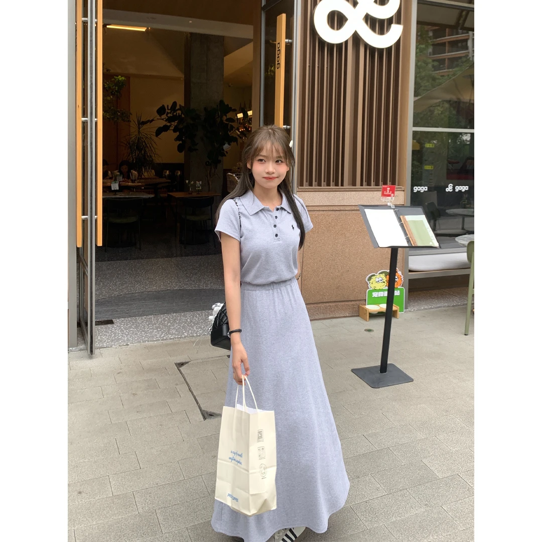 切糕自制【光影情书】小个子夏季女气质设计长款休闲连衣裙